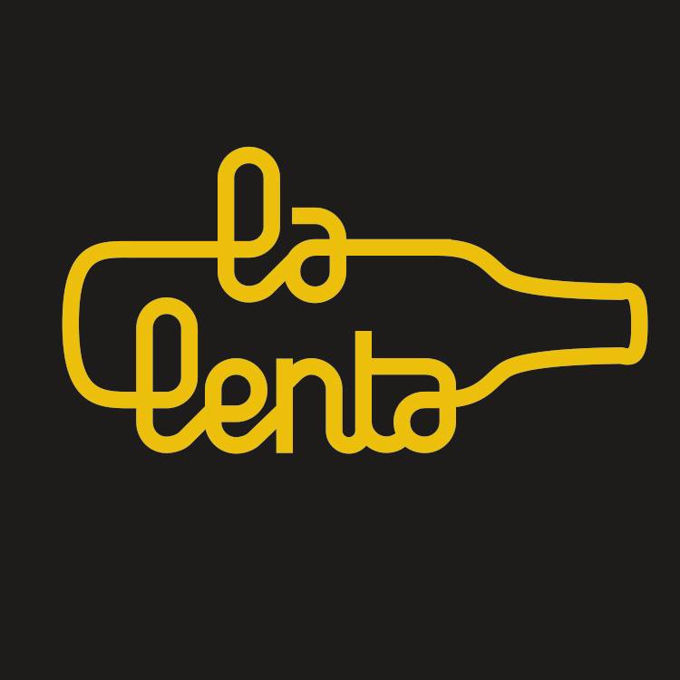 LOGO LA LENTA GROC FONS NEGRE
